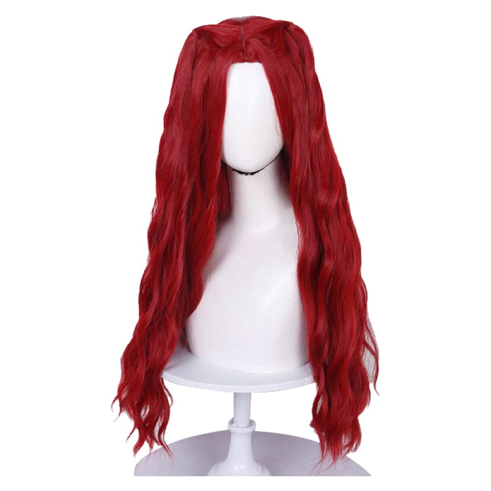 Red Cosplay Wig Halloween Carnival Costume Accessories Descendants   