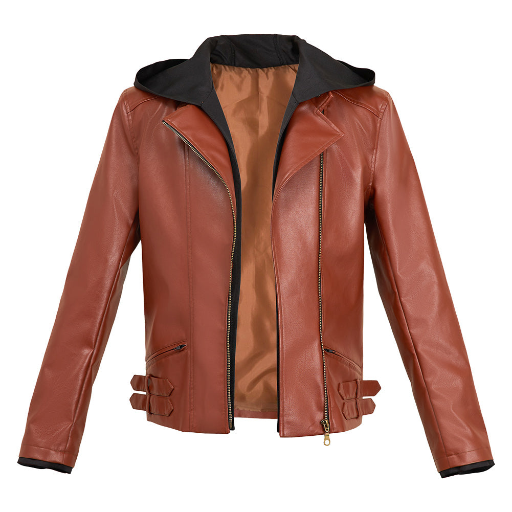 Resident Evil 30e Anniversaire Grace Ashcroft Veste Rouge Brique Cosplay Costume