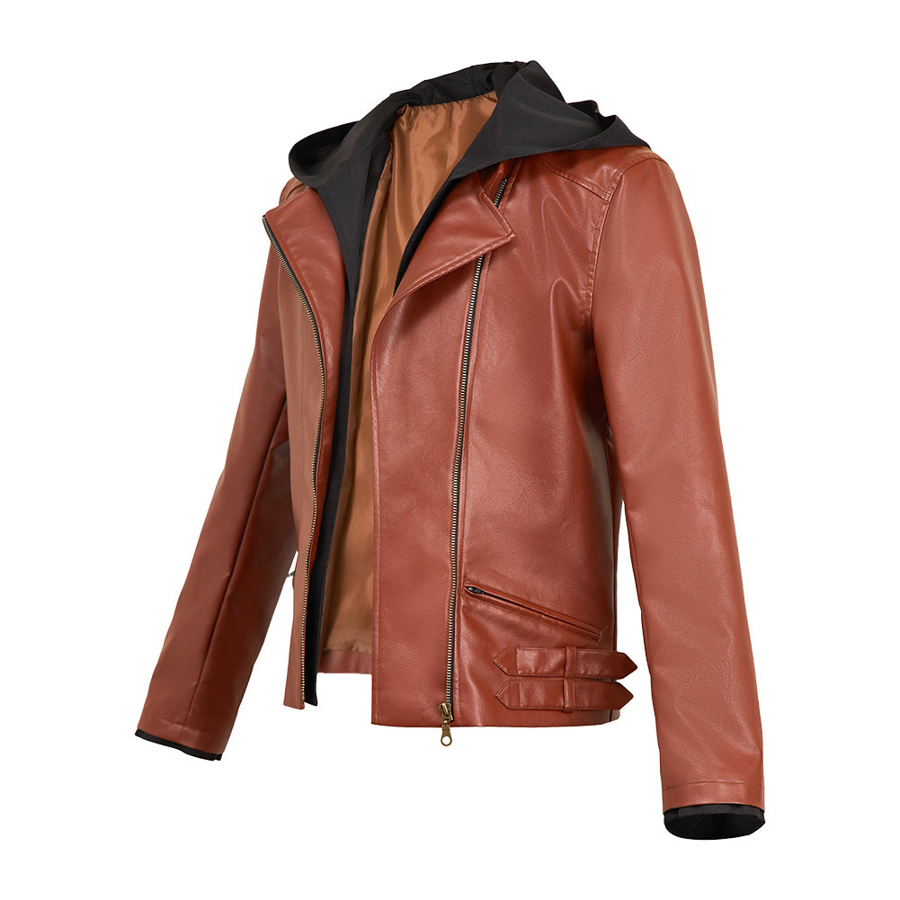 Resident Evil 30e Anniversaire Grace Ashcroft Veste Rouge Brique Cosplay Costume