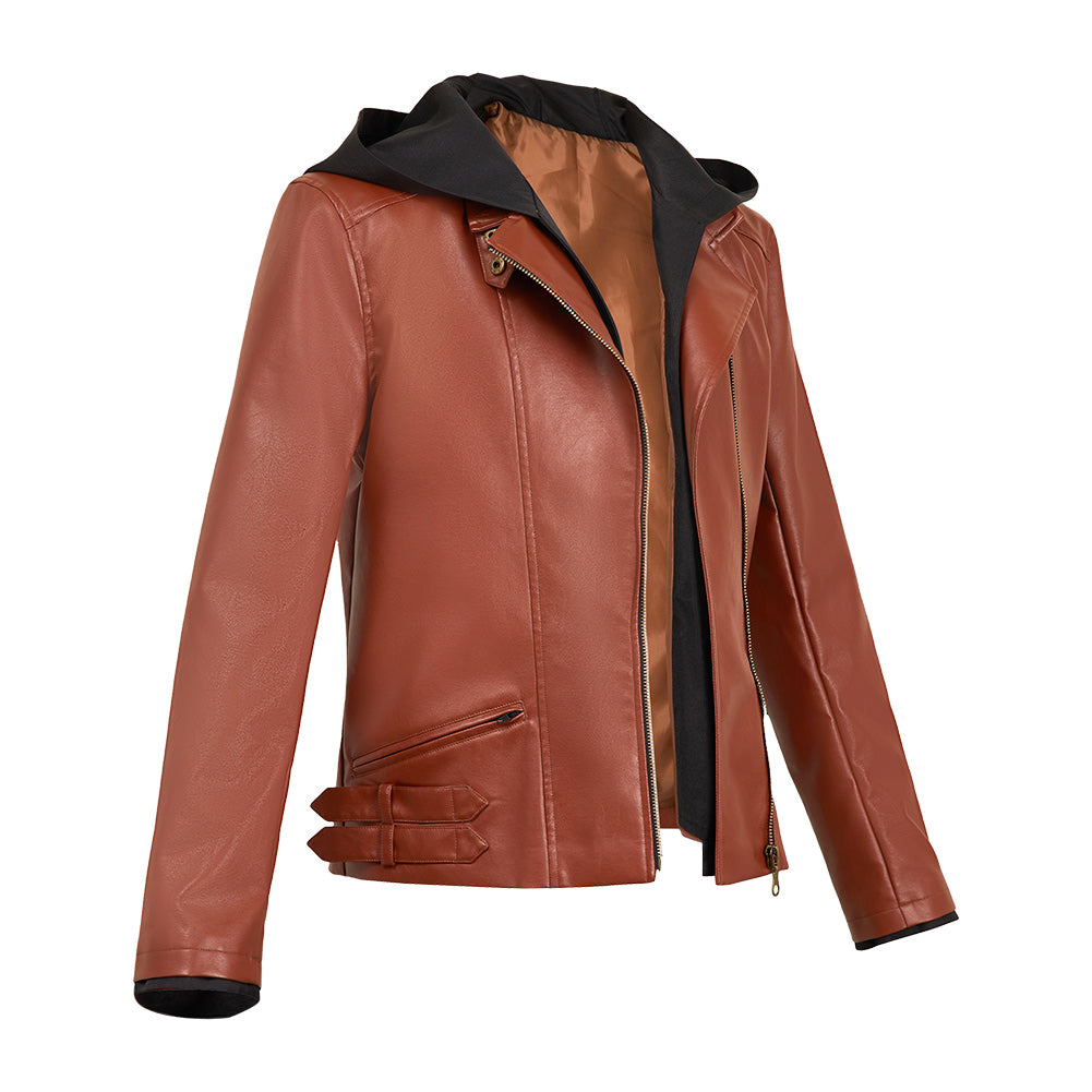 Resident Evil 30e Anniversaire Grace Ashcroft Veste Rouge Brique Cosplay Costume