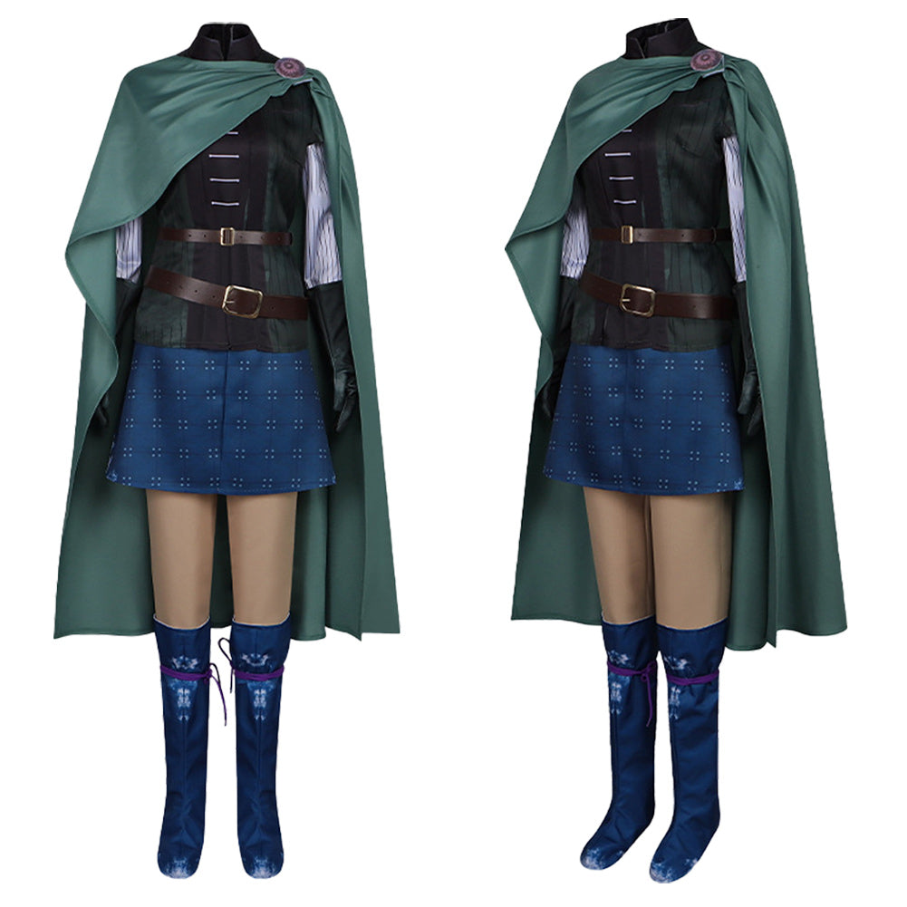 Scarlet et L'Éternité(2025) Princess Scarlet Tenue de Combat Bleue et Verte Cosplay Costume