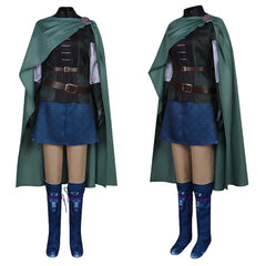 Scarlet et L'Éternité(2025) Princess Scarlet Tenue de Combat Bleue et Verte Cosplay Costume