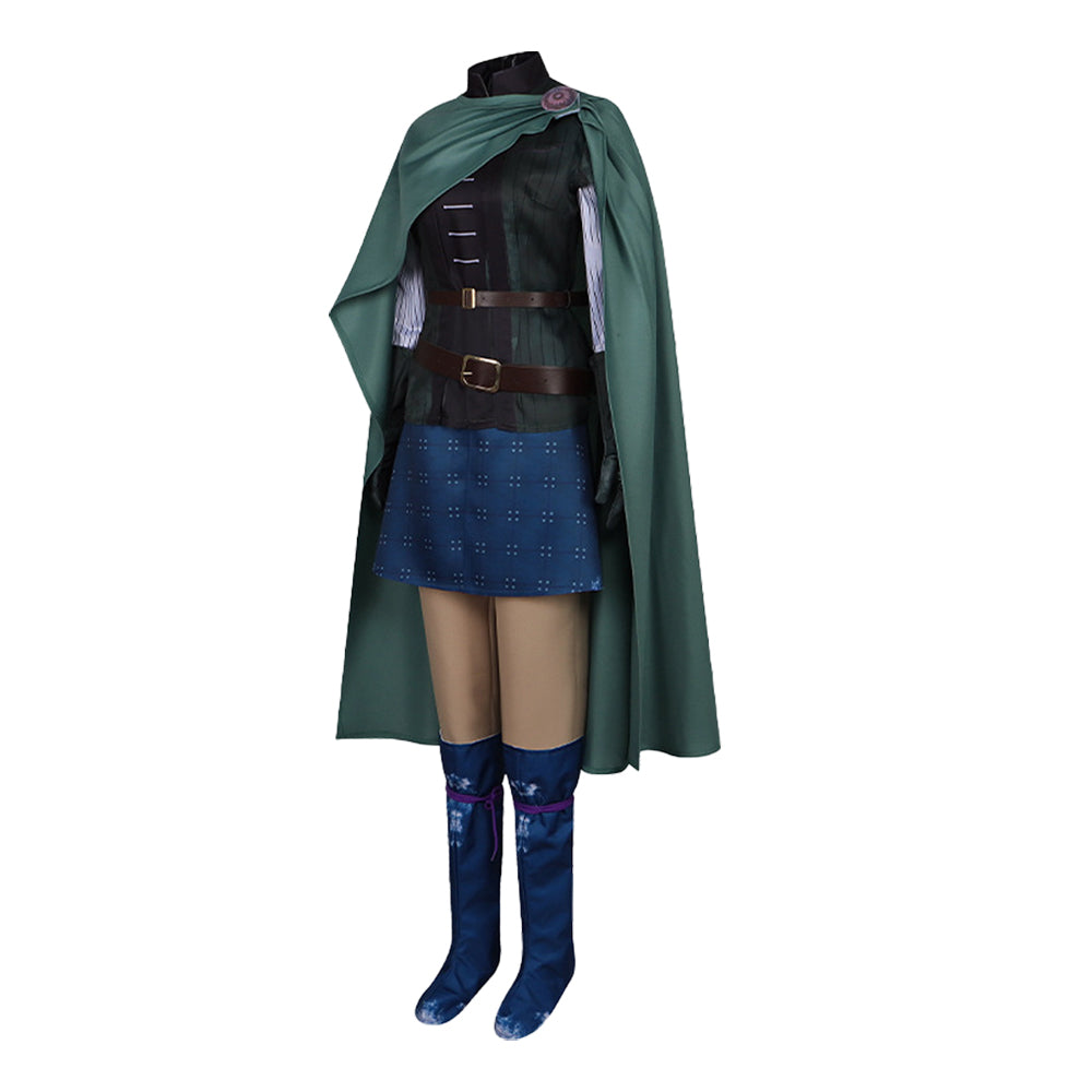 Scarlet et L'Éternité(2025) Princess Scarlet Tenue de Combat Bleue et Verte Cosplay Costume