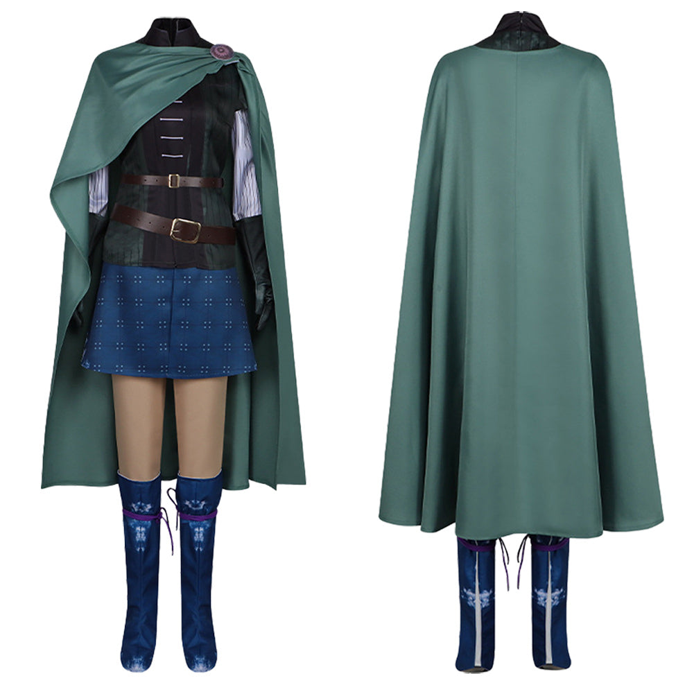 Scarlet et L'Éternité(2025) Princess Scarlet Tenue de Combat Bleue et Verte Cosplay Costume
