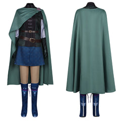 Scarlet et L'Éternité(2025) Princess Scarlet Tenue de Combat Bleue et Verte Cosplay Costume