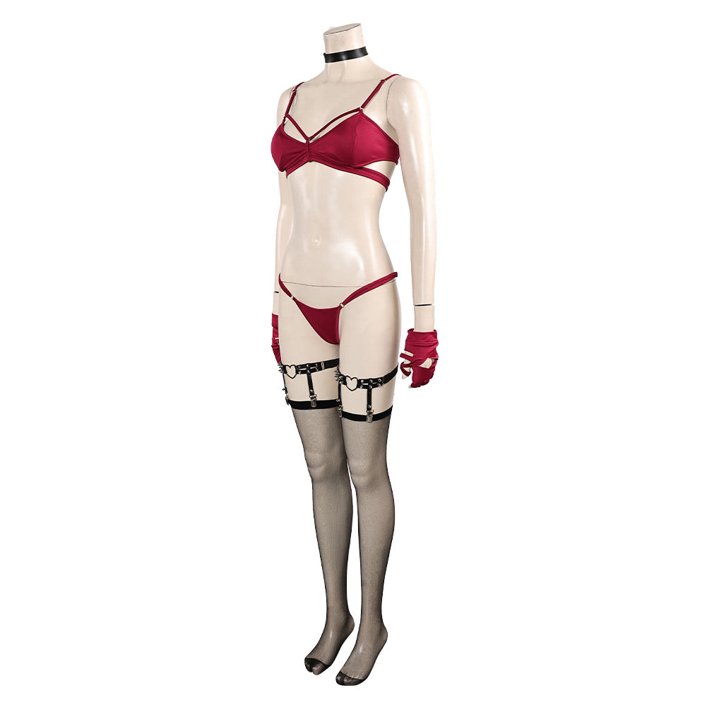Scarlet Witch Maillot de Bain Bikini Rouge Sexy Cosplay Costume