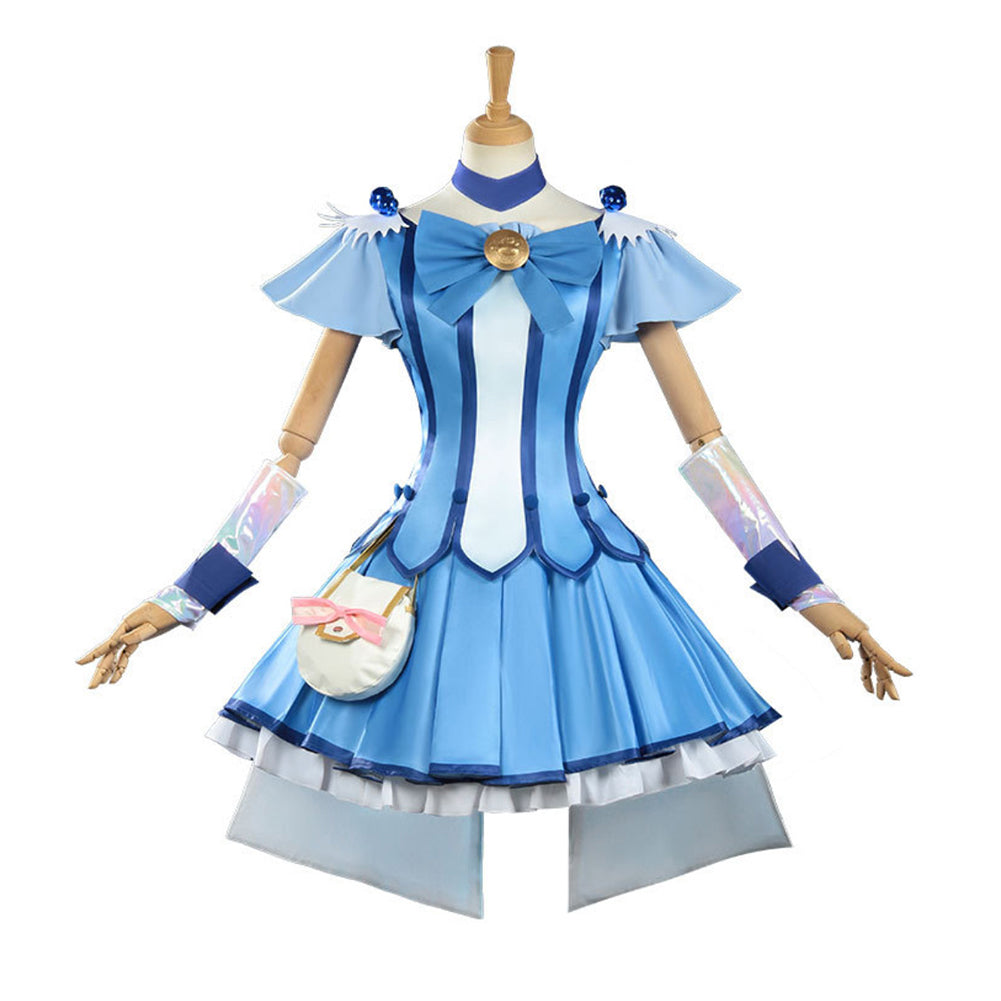 Smile Precure! Pretty Cure Aoki Reika Robe Bleue Cosplay Costume