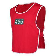 Squid Game 2 Seong Gi-hun Gilet Rouge Cosplay Costume