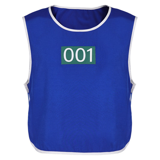 Squid Game 3(2025) Joueur 001 Gilet Bleu Cosplay Costume