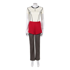 Stranger Things Saison 5 Eleven 11 Jane Hopper Tenue Jaune et Rouge Cosplay Costume