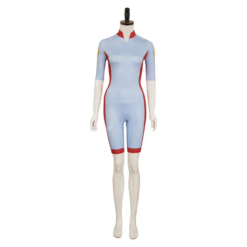 Stranger Things Saison 5 Eleven Maillot de Bain Une Pièce Bleu Cosplay Costume