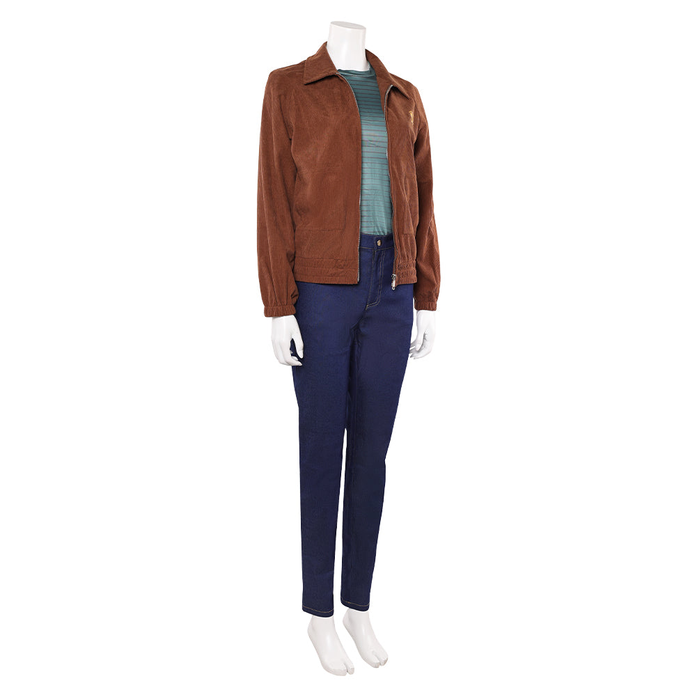 Stranger Things Saison 5(2025) Max Mayfield Tenue Brune et Bleue Cosplay Costume