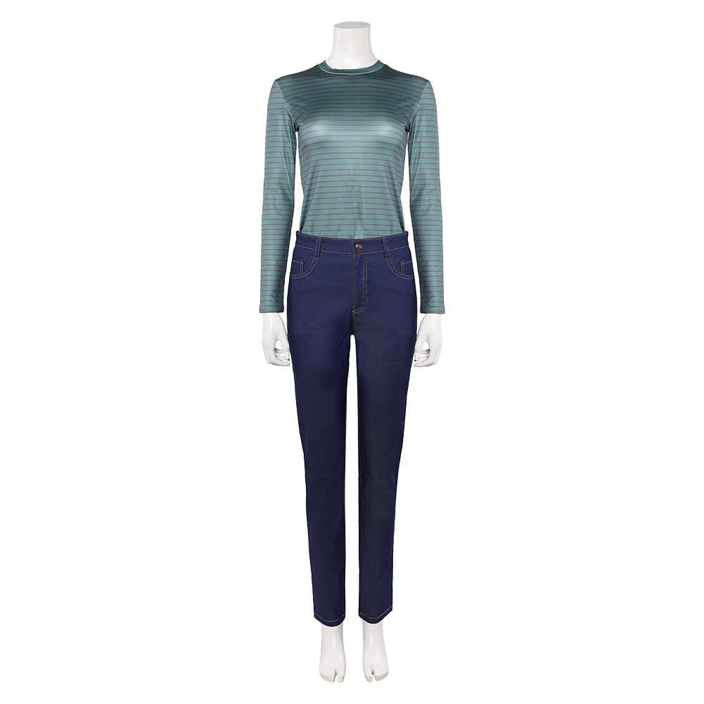 Stranger Things Saison 5(2025) Max Mayfield Tenue Brune et Bleue Cosplay Costume