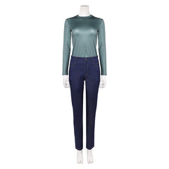 Stranger Things Saison 5(2025) Max Mayfield Tenue Brune et Bleue Cosplay Costume