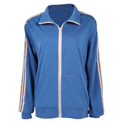 Stranger Things Saison 5(2025) Max Mayfield Veste Bleue Cosplay Costume