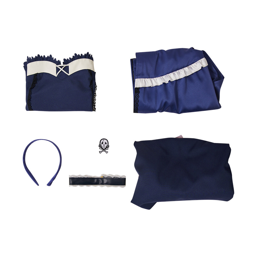 Summer Pockets(2025) Kushima Kamome Robe Bleue Cosplay Costume