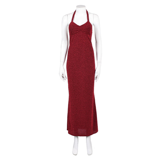 Super Mario Bros Pauline Robe Rouge Cosplay Costume