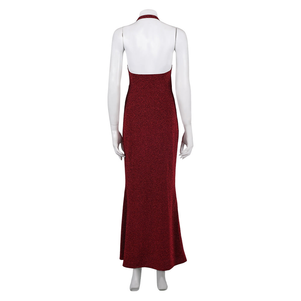 Super Mario Bros Pauline Robe Rouge Cosplay Costume