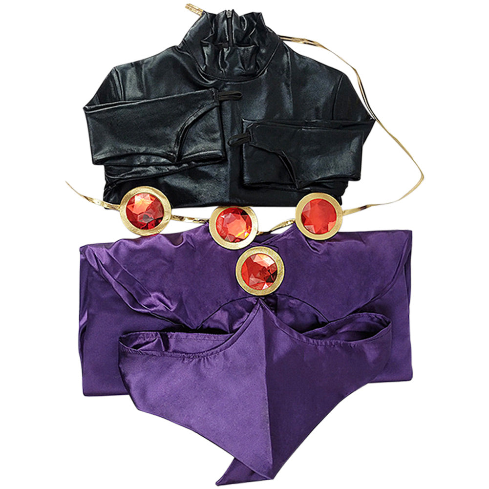  Teen Titans Raven Cosplay Costume Outfits Halloween Carnival Suit  