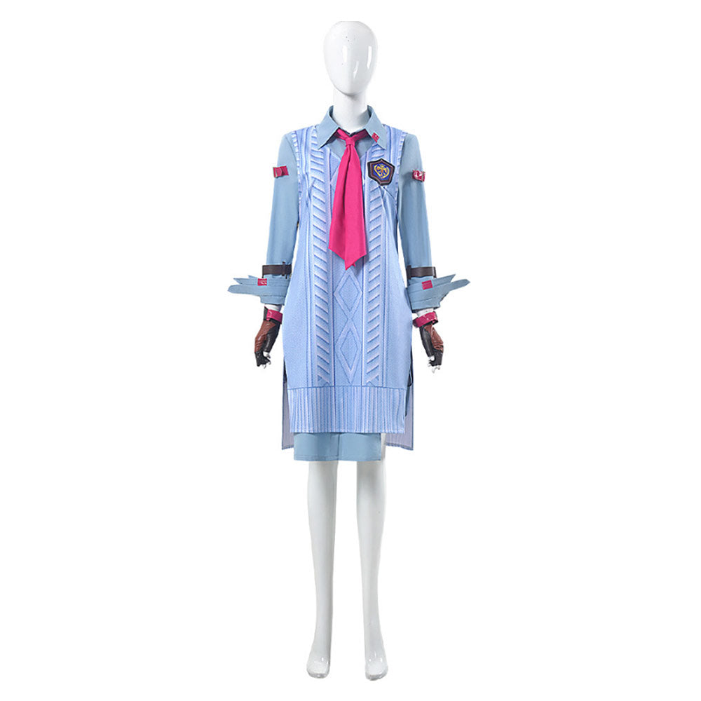 Tekken 8 Kazama Asuka Tenue Bleue Cosplay Costume