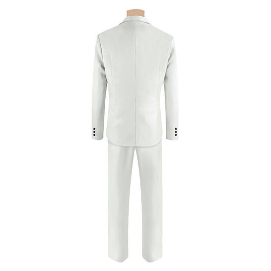 The Bad Guys Mr. Wolf Set d'Uniformes Blancs Cosplay Costume