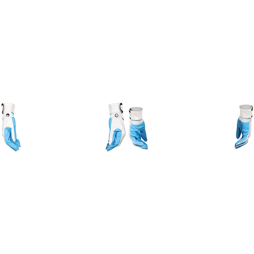 The Fantastic Four: First Steps(2025) Human Torch Gants Bleu et Blanche Cosplay Accessoire