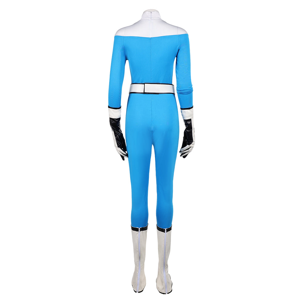 The Fantastic Four: First Steps(2025) Invisible Woman Combinaison Bleue Claire Cosplay Costume