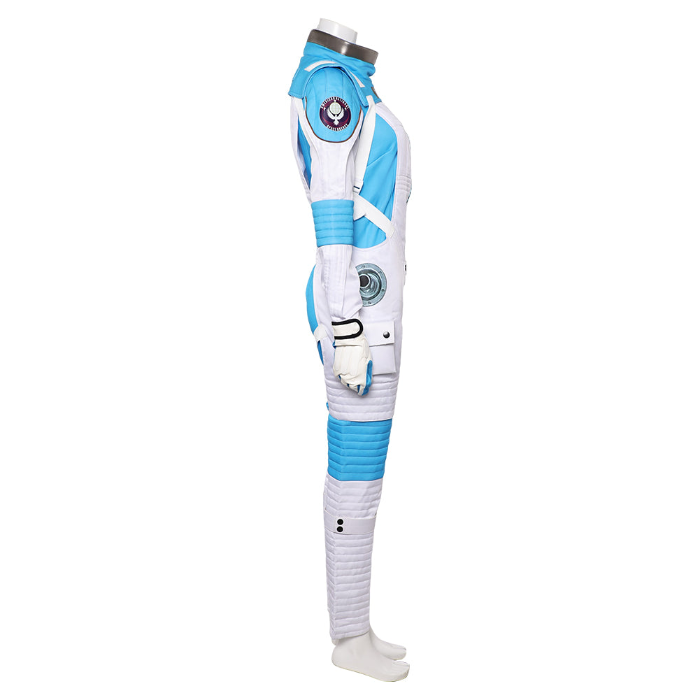 The Fantastic Four: First Steps(2025) Invisible Woman Combinaison Spatiale Bleu et Blanche Cosplay Costume