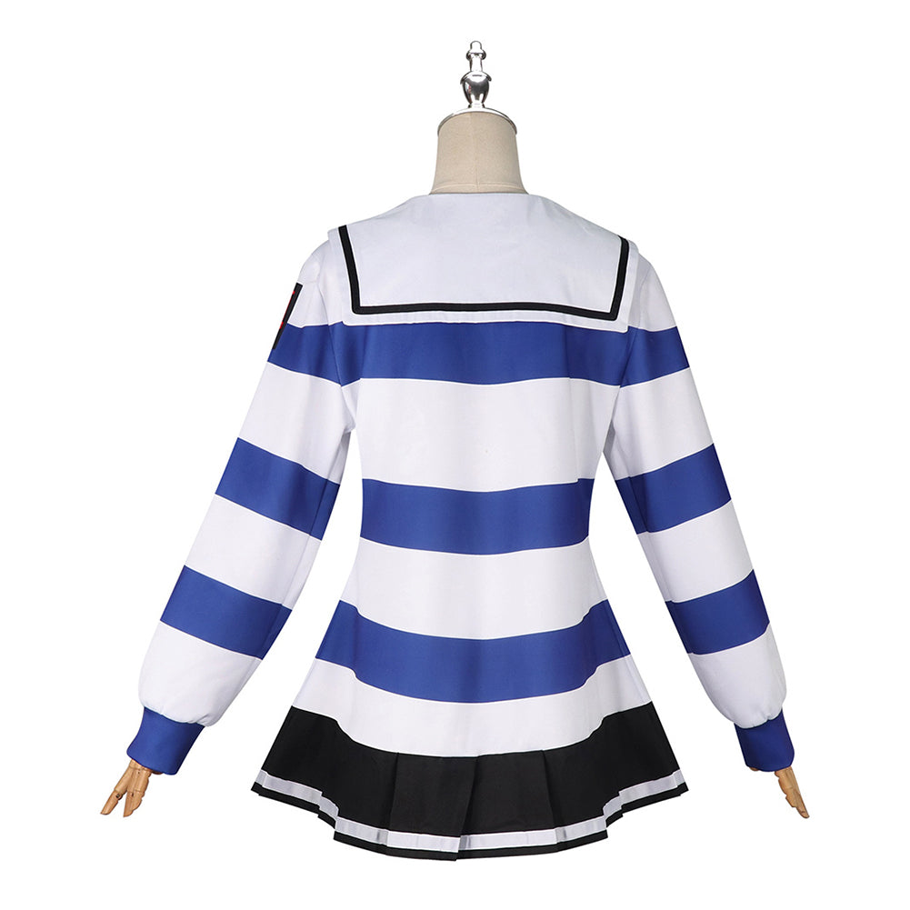 The Hundred Line: Last Defense Academy(2025) Amemiya Darumi Robe Rayée Cosplay Costume