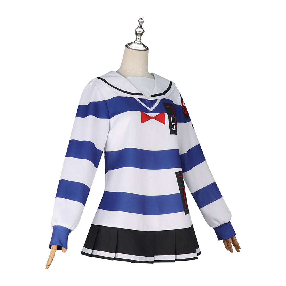 The Hundred Line: Last Defense Academy(2025) Amemiya Darumi Robe Rayée Cosplay Costume