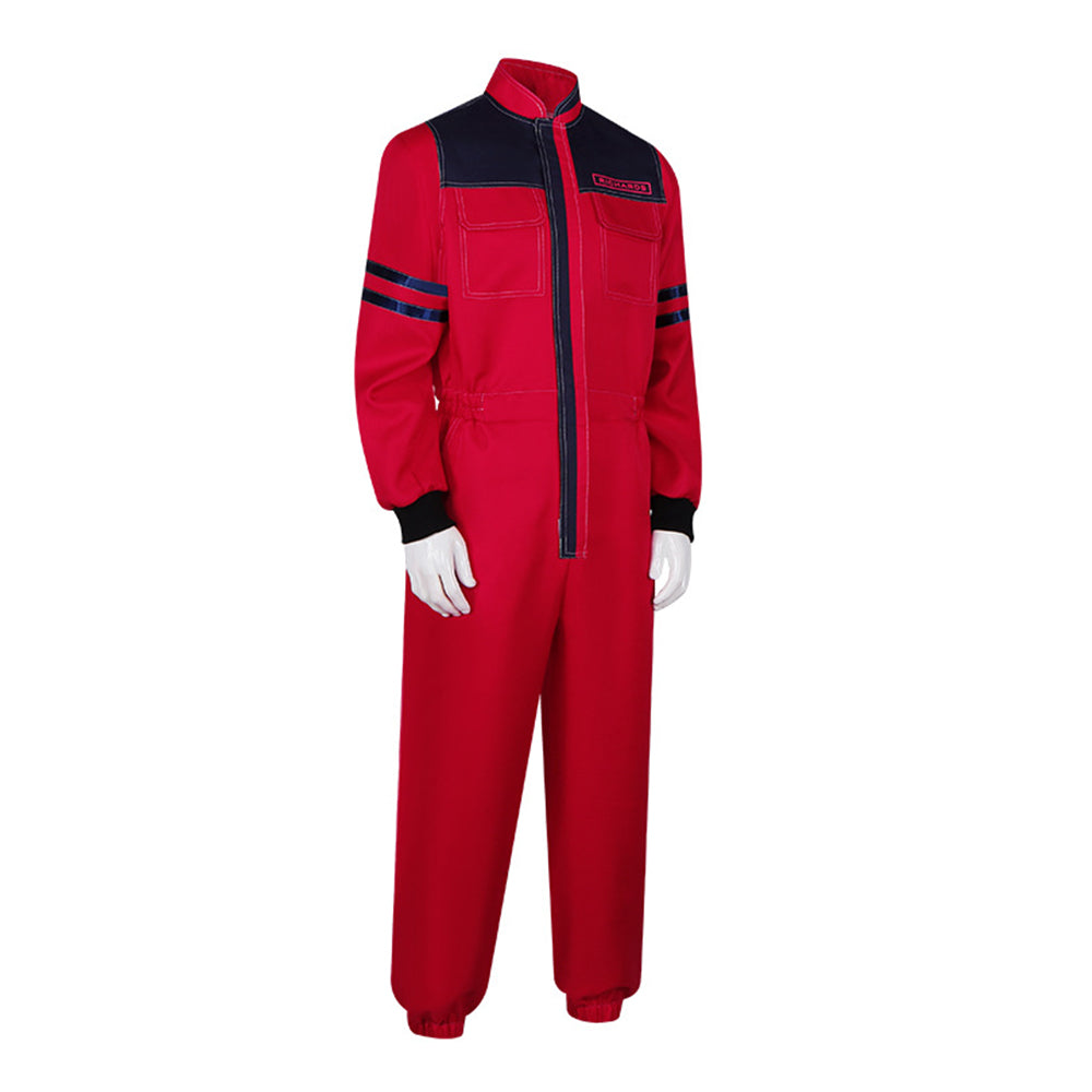 The Running Man(2025) Glen Powell Combinaison Rouge Cosplay Costume