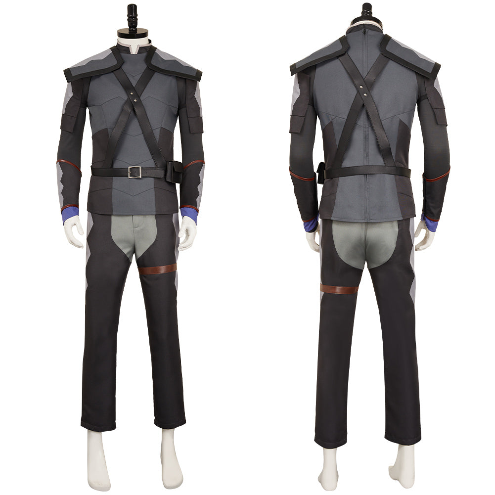 The Witcher: Sirens of The Deep(2025) Geralt of Rivia Tenue Noire Cosplay Costume