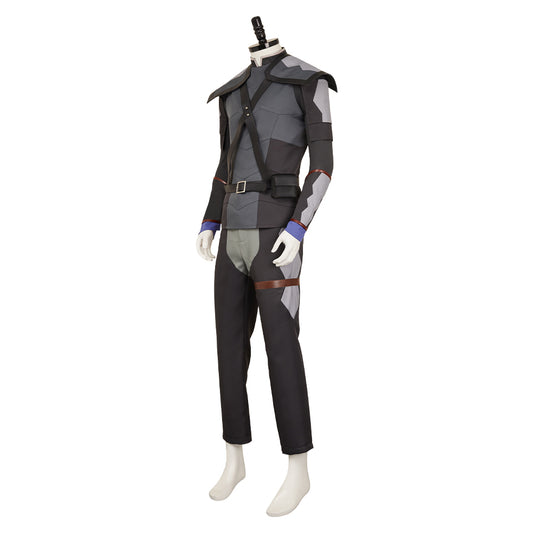 The Witcher: Sirens of The Deep(2025) Geralt of Rivia Tenue Noire Cosplay Costume