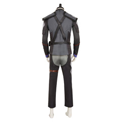 The Witcher: Sirens of The Deep(2025) Geralt of Rivia Tenue Noire Cosplay Costume