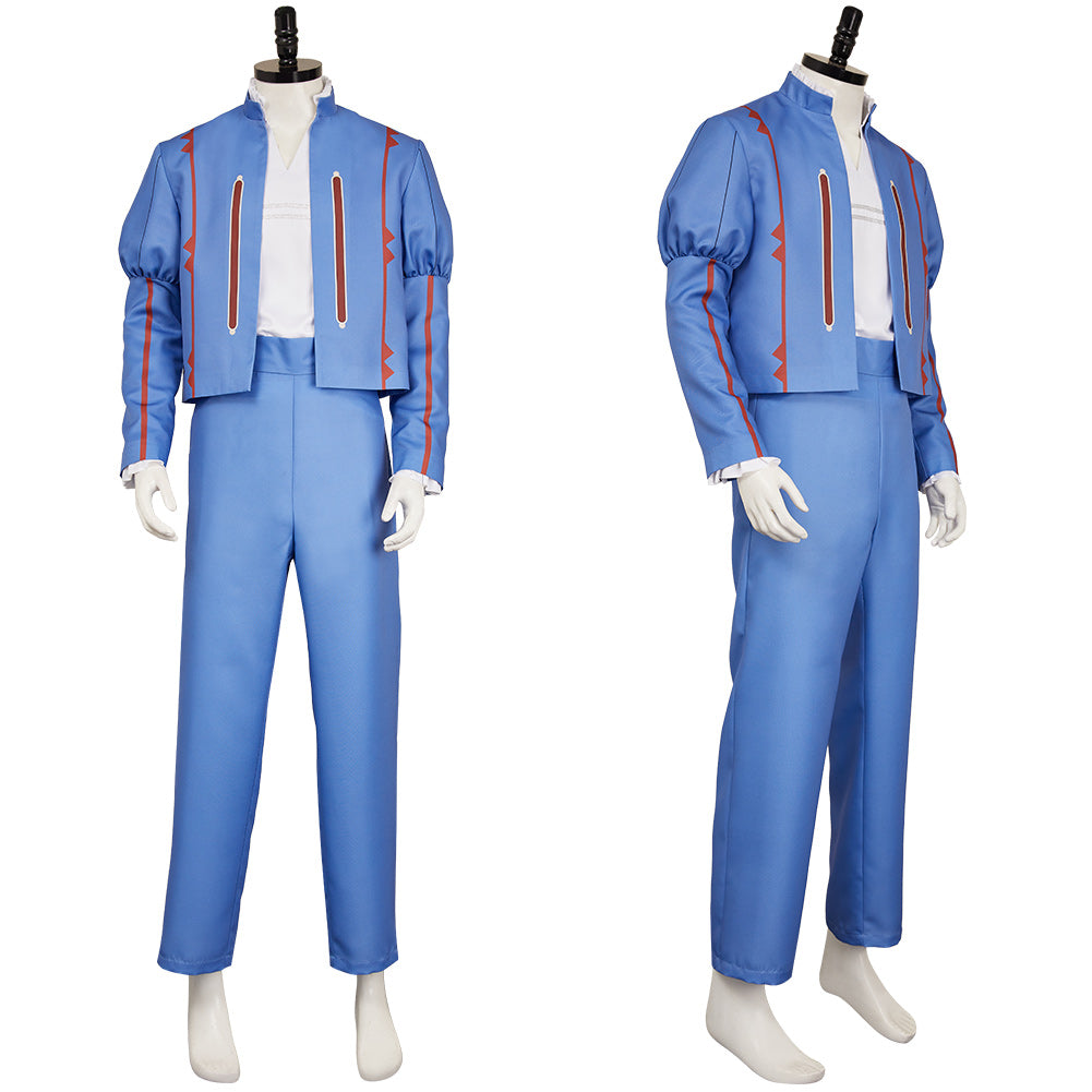 The Witcher: Sirens of The Deep(2025) Jaskier Tenue Bleue Cosplay Costume