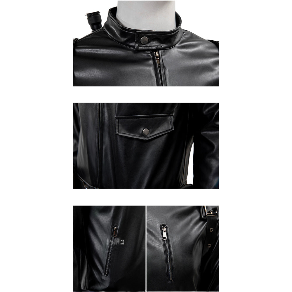 Thunderbolts(2025) Bucky Barnes Winter Soldier Veste Noire Cosplay Costume