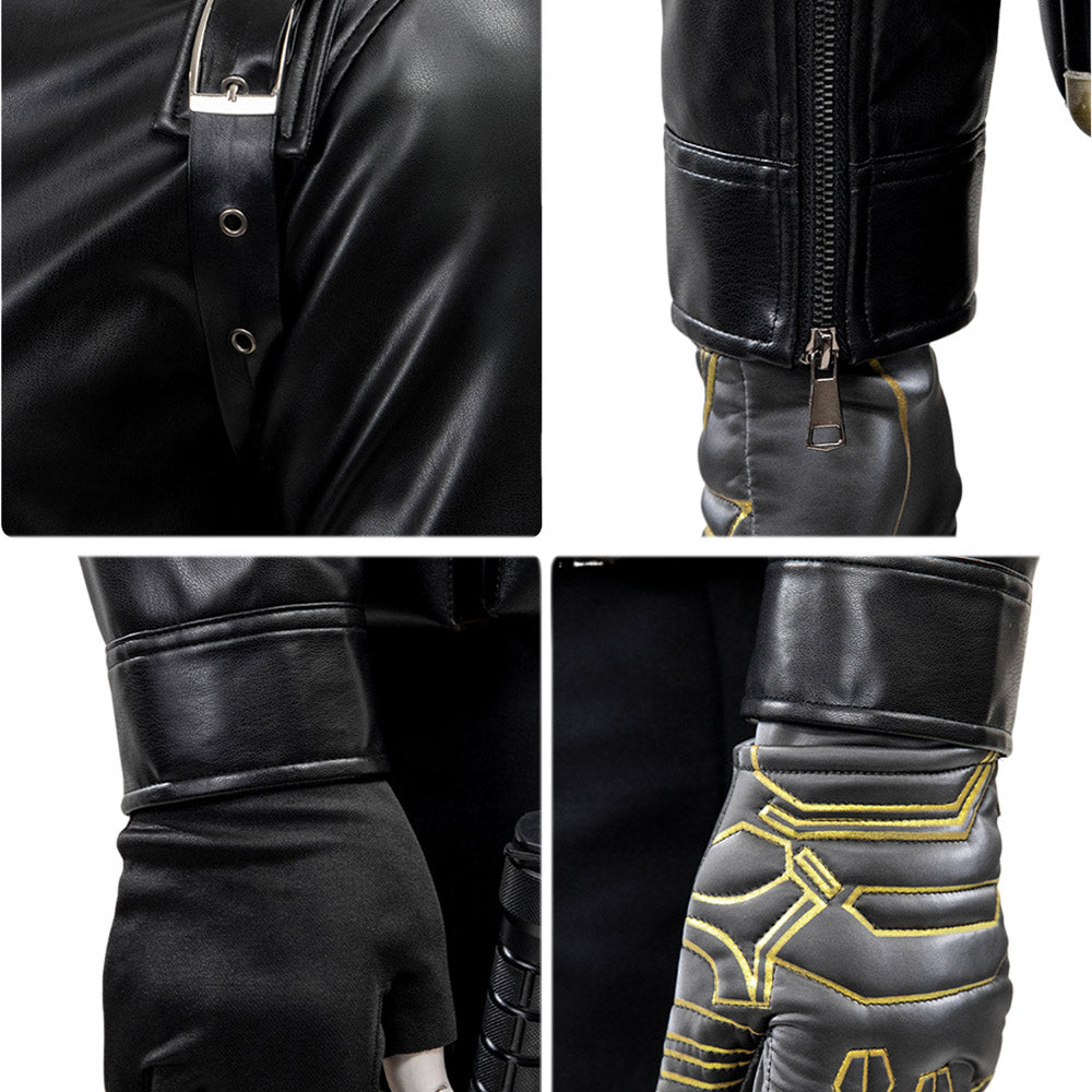 Thunderbolts(2025) Bucky Barnes Winter Soldier Veste Noire Cosplay Costume