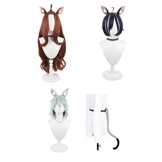 Cosplay Perruque Chainsmoker Cat(2026) Anime Cosplay Perruque+Oreilles