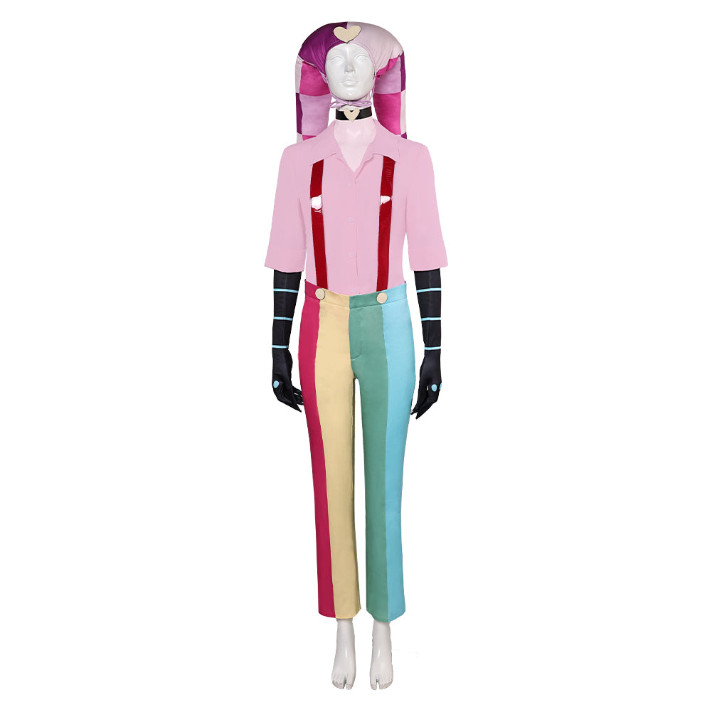 TV Helluva Boss Fizzarolli Tenue Rose Cosplay Costume