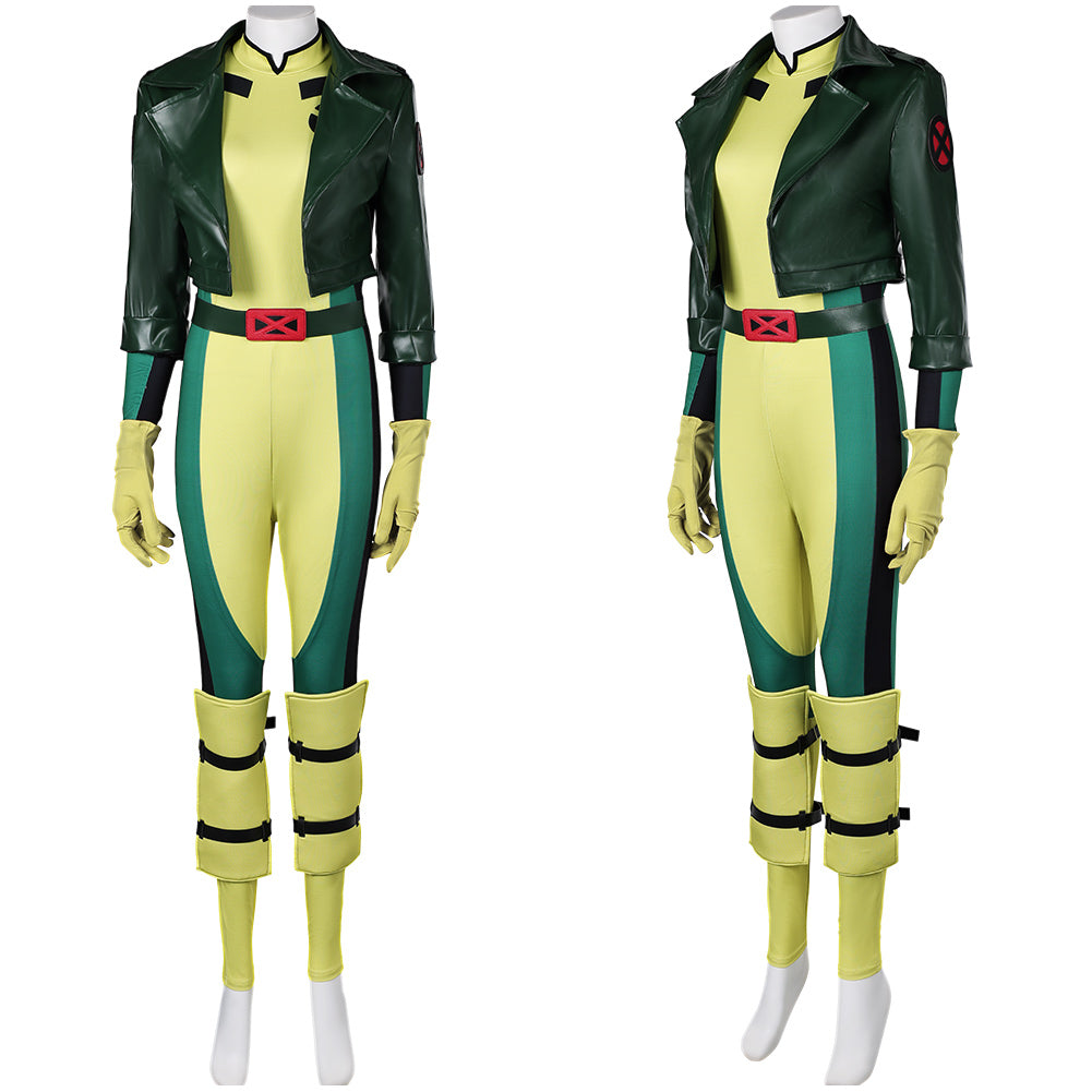 TV X-Men '97(2024) Rogue Combinaison Verte Cosplay Costume