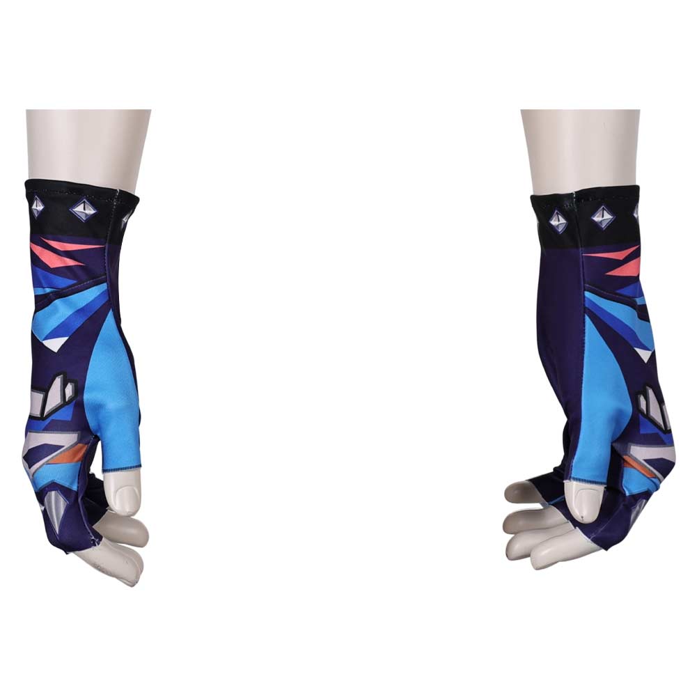 Valorant Yoru Gants Bleus Cosplay Accessoire