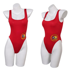 Cosplay Costume C.J. Parker/Victoria Leeds Baywatch TV Cosplay Maillot de Bain Une Pièce Rouge Femme