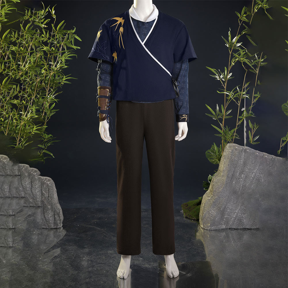 Where Winds Meet Jiang Yan Tenue Bleue Cosplay Costume