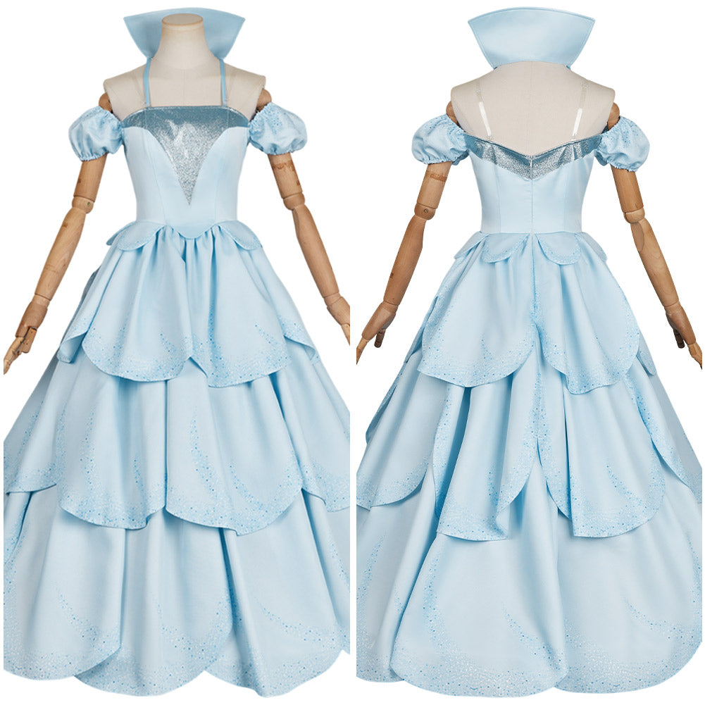 Wicked Glinda Robe Bleue Cosplay Costume
