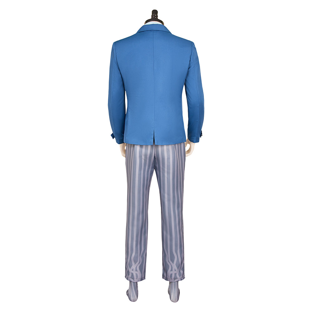 Wicked Homme Uniforme Scolaire Bleu Cosplay Costume