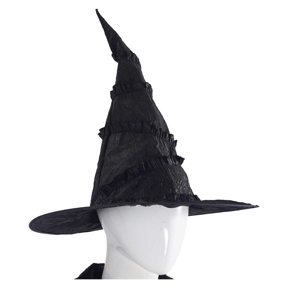 Wicked: For Good(2025) Elphaba Tenue de Sorcière Noire Cosplay Costume