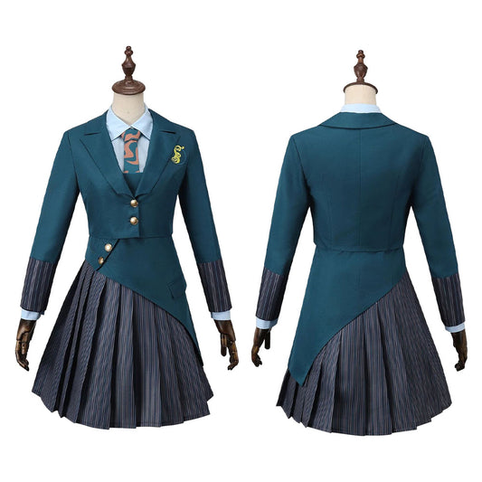 Wicked: For Good(2025) Elphaba Uniforme Scolaire Vert Cosplay Costume