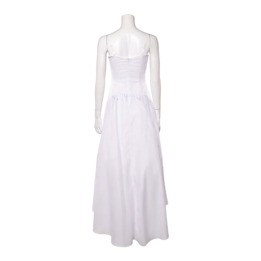 Wicked: For Good(2025) Glinda Robe Blanche sans Bretelles Cosplay Costume