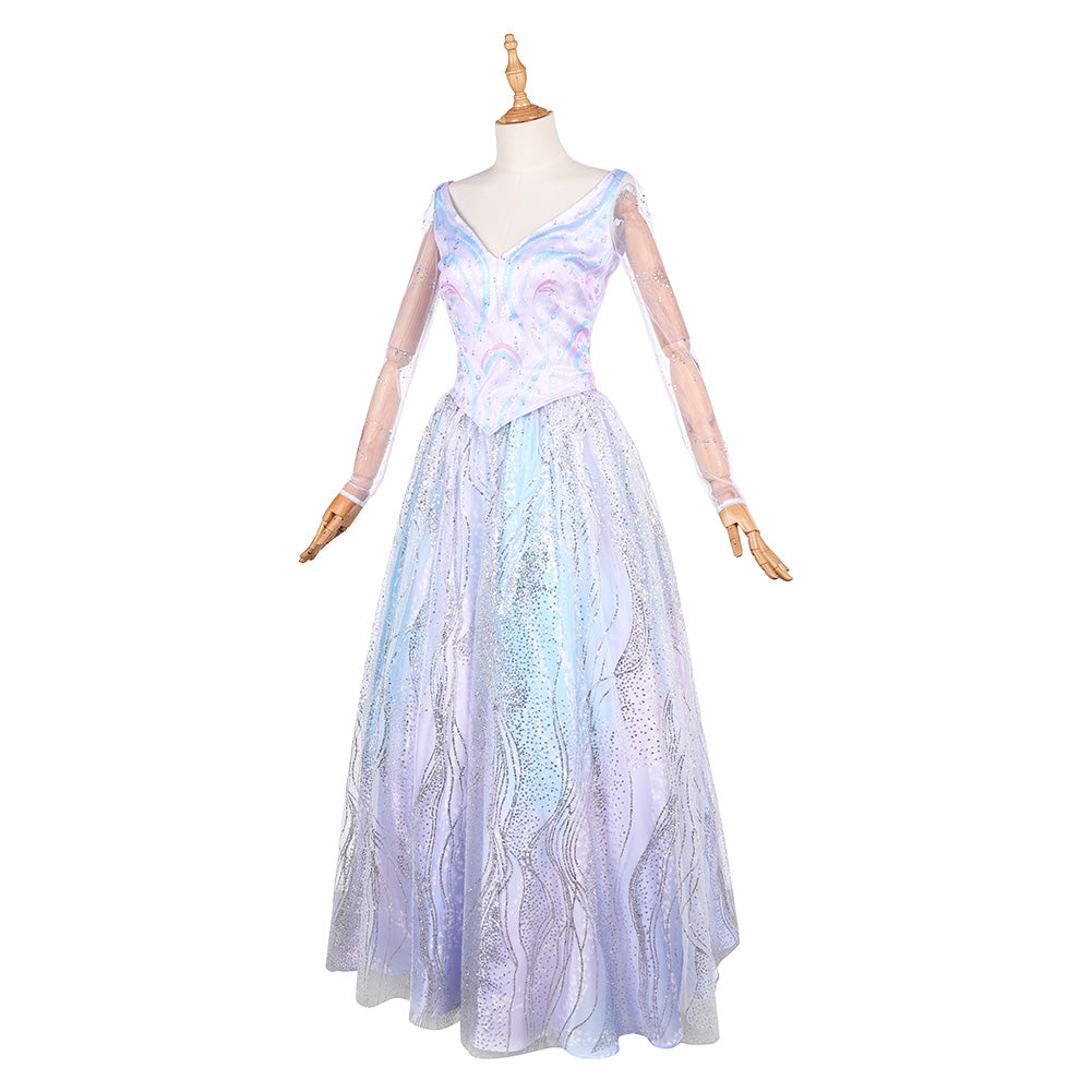 Wicked: For Good(2025) Glinda Robe Irisée Cosplay Costume