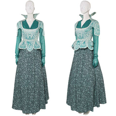 Wicked(2024) Madame Morrible Robe Verte Cosplay Costume